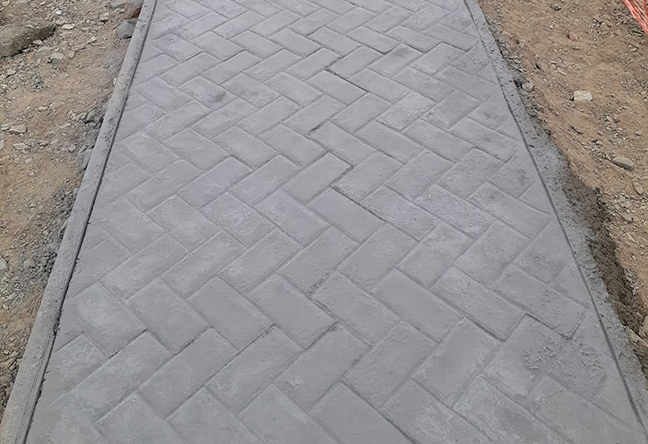 PROYECTO APLICACIÓN CONCRETO ESTAMPADO VEREDA, HUACHO