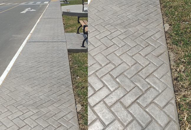 PROYECTO APLICACIÓN CONCRETO ESTAMPADO VEREDA, HUACHO